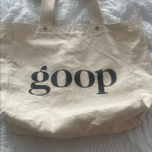 Goop Cream Canvas Tote Bag